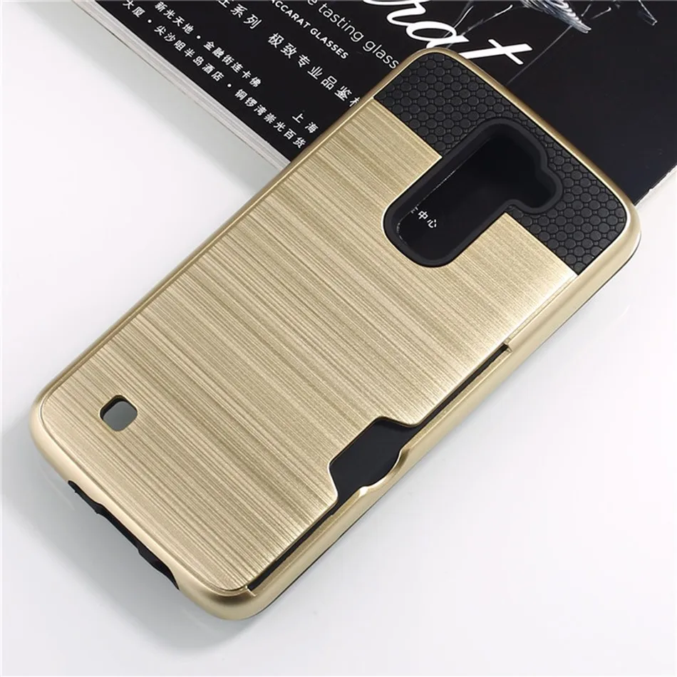 

Brushed Back Cover 2 in 1 Case for LG K7 K10 2018 LV3 LV5 K8 2017 X4 Plus Coque Armor Rugged Silicone Rubber Coque Fundas