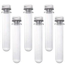 100Ml Plastic Test Tubes (25Pcs) With Cleaning Brush Transparent Storage Tubes With Lid - Bead Storage Tubes - Plastic Tube Fo 100Ml Plastic Test Tubes (25Pcs) With Cleaning Brush Transparent Storage Tubes With Lid - Bead Storage Tubes - Plastic Tube Fo