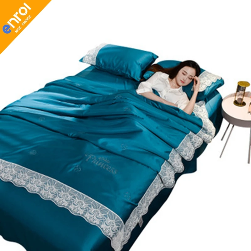 

4pcs Keep Cool Bedding Sets Students All Size Bed Cover Bed Sheet Pillowcases Fashion suitable bedding sets