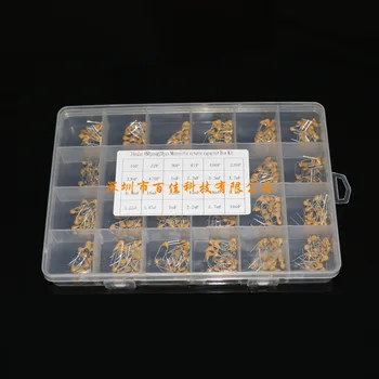 

24 monolithic capacitor sets Sample box 10PF~10UF 50V Each 20pcs/total 480pcs