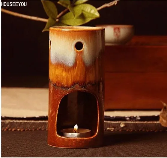 Aroma Oil Candle Incense Burner Ceramic Incense Holder Joss Stick