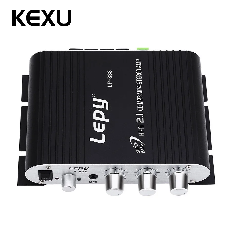 Lepy LP-838 мини аудио усилитель Hi-Fi 2 1 CD MP3 MP4 стерео Портативный Звук для сабвуфера