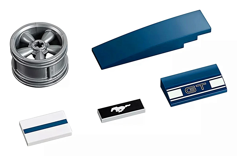 Купите 10265 и отправьте 10264 в подарок техническая серия 1967 Mustang GT строительные