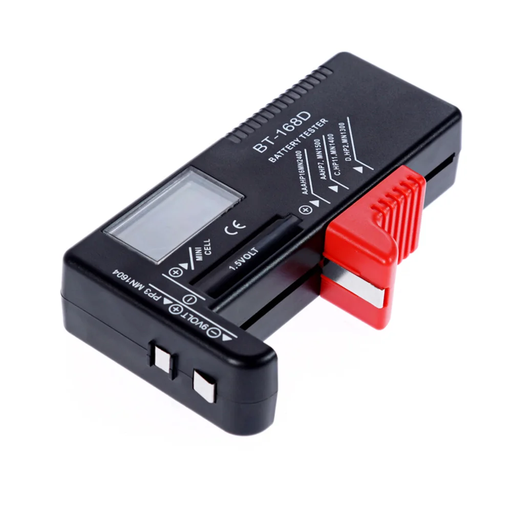 Vastar BT168D цифровой тестер батареи Электронная батарея измерительная проверка мощности для 9 в 1,5 в AA AAA ячеек C D