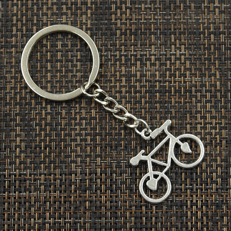 Мода 30 мм кольцо для ключей металлический брелок для ключей брелок ювелирные изделия старинное серебро покрытый серебром, бронзой велосипед 31x23 мм с жемчужным кулоном