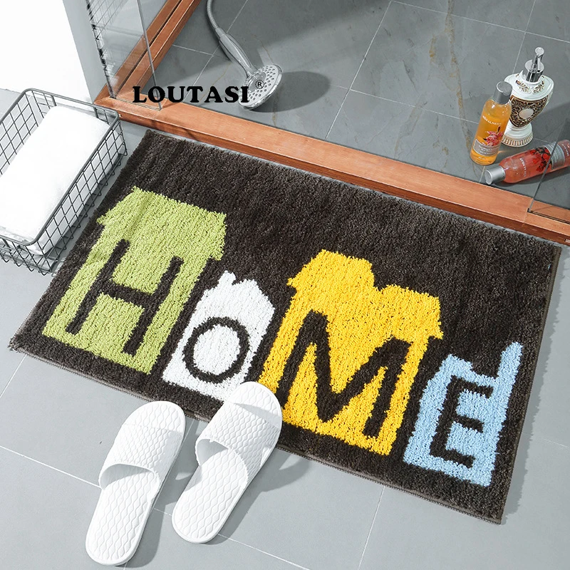 Loutasi поглотитель из микроволокна Коврик для ванны и туалета коврик Спальня ковры коврики для ванной удобные Ванная комната Кухня коврик для спальни ковер