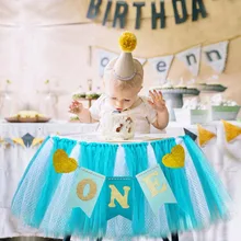 Тюлевая юбка-пачка для маленькой девочки, на заказ, 1 банер, на первый день рождения, 1 вечерние, украшенные, детская гирлянда