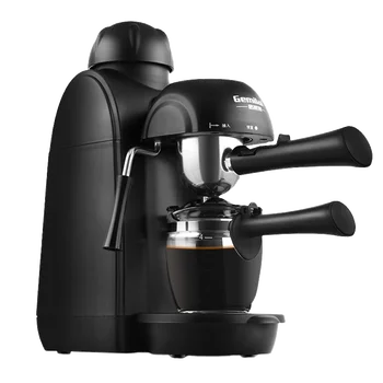 

240ml Small Capacity Semi-automatic Italian Mini Coffee Machine Steam Type Black Electric Coffee Maker Milk Foamer
