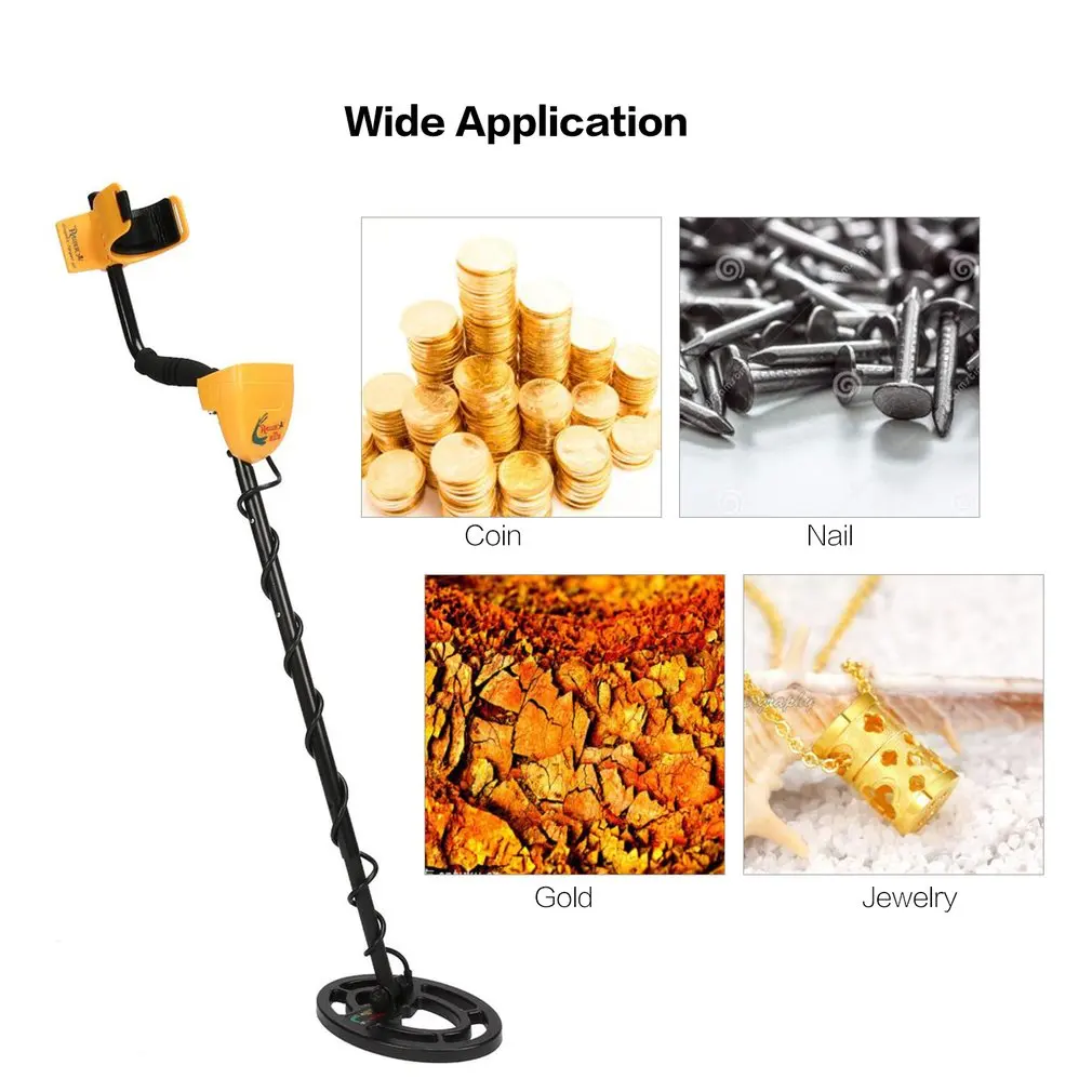 

MD3008 Professional Portable Mini Underground Metal Detector Handheld Treasure Hunter Gold Digger Finder Length Adjustable