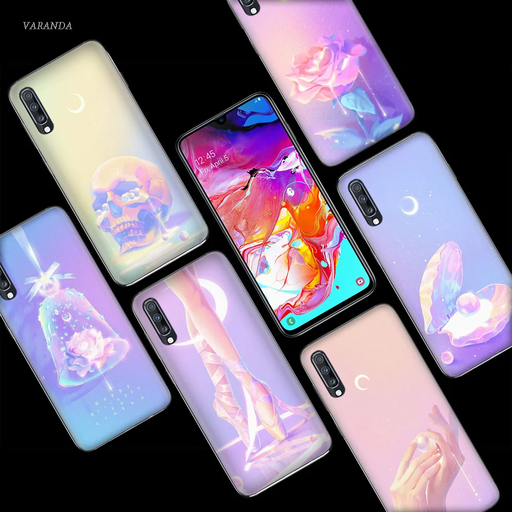 

Magic Pearl Skull Case for Samsung Galaxy A50 A70 A80 A60 A40 A30 A20 A10 M30 M20 M10 A6 A8 Plus A5 A7 A9 2018 TPU Phone Cover