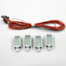 READXT Car Interior LED Luci Vano Piedi Con Spina del Cavo di Legare Per Il VW Passat B6 B7 Jetta Golf 5 MK5 6 MK6 A3 A6 A4 S4 Q3 Q5 Q7 A3