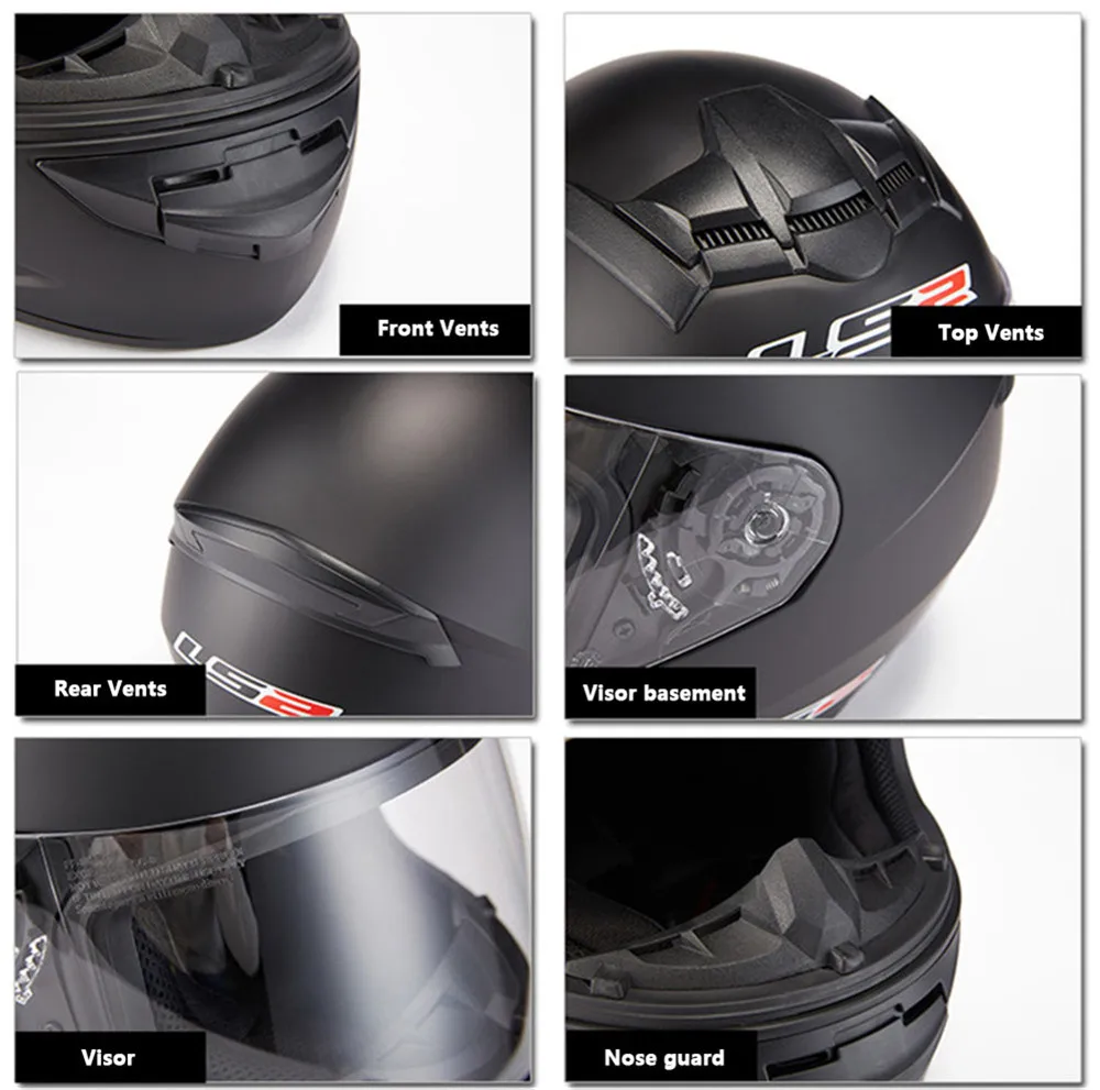 Мотоциклетные шлемы с полным лицом, шлем Moto Kask Capacetes de Motociclista LS2 Шлемы Размер M L XL XXL