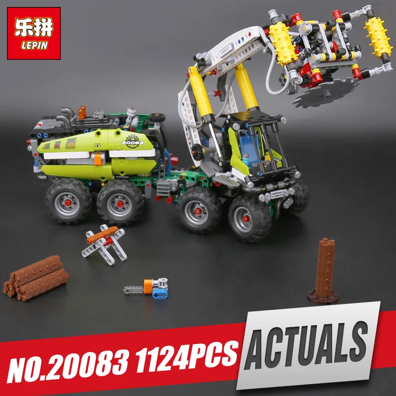 

Lepin 20083 20082 Technic Toys The Legoing 42080 Forest Harvester Set Buidling Blocks Bricks Car Model Kids Toys Christmas Gifts