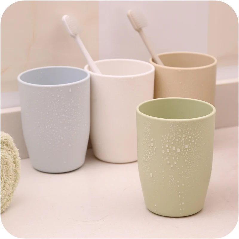 Eco friendly Thickening Toothbrush Cup Circular Mouthwash Cup