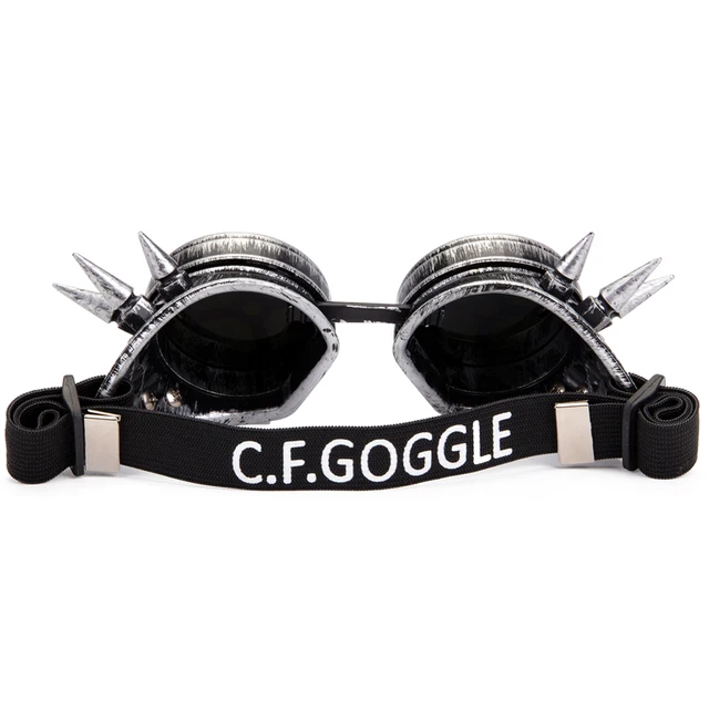 Rivet Vintage Steampunk Goggle Glasses Party Sunglasses Retro Victorian Gothic Cosplay Steam Punk Eyewear 4