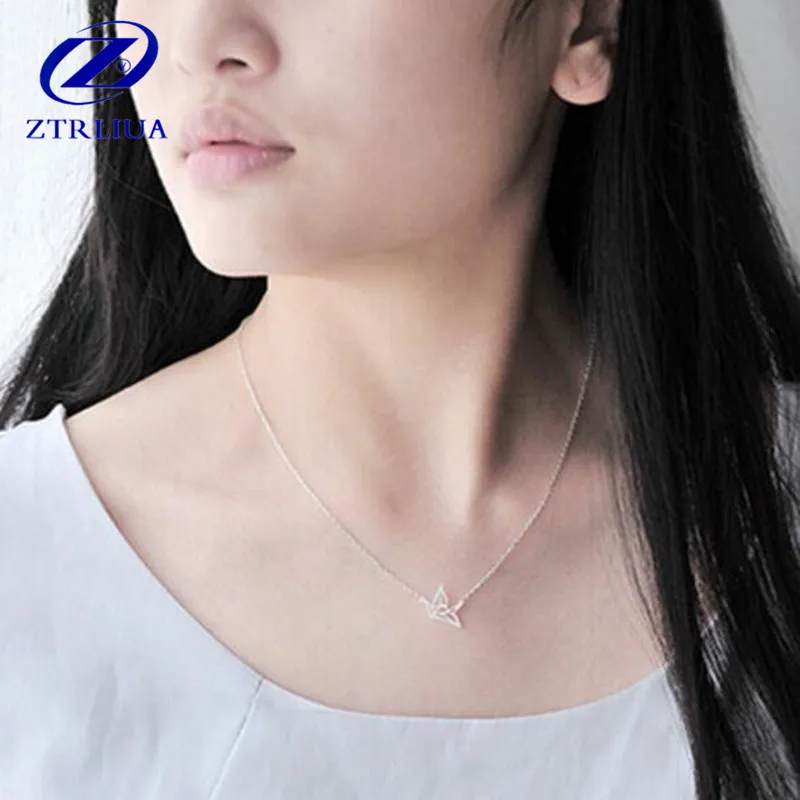 Корейская версия 925 пробы серебряные ювелирные изделия классический эстетический полый кран креативный изысканный кулон ожерелье H38