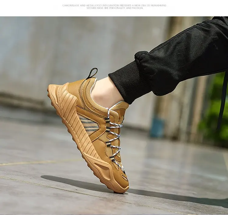 INS Hip Hop Street Summer Casual Mesh Shoes Men Chunky Sneakers Breathable Footwear Fashion Sneaker Joker Tenis Masculino