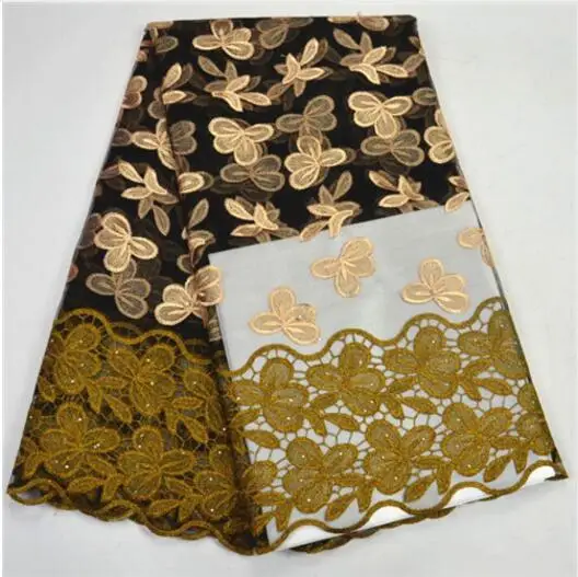 

2017 French tulle lace fabric embroidered fabrics African net high quality beads with high-end stones Nigeria dress