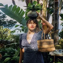 Стильная летняя пляжная сумка во французском стиле, соломенная сумка, Женская Полосатая Сумка-тоут, тканые открытые сумки, элегантные винтажные ручные сумки