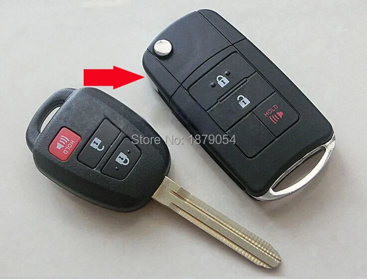 Toyota Corolla Camry Reiz New Vios RAV4 Moified key shell 3 Buttons  (1).jpg