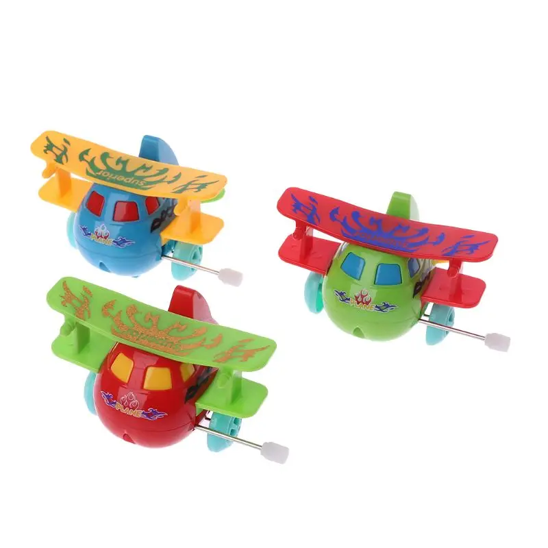 Novelty Baby Wind Up Toys Clockwork Design Rotary Aircraft Dump Toy For Kids Children