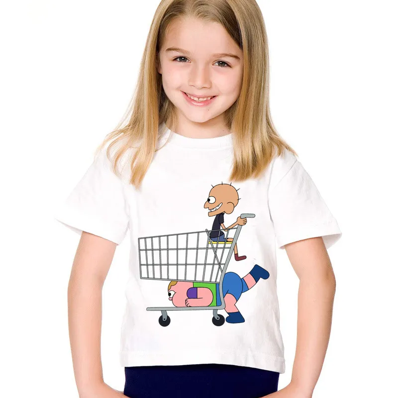 

Cartoon Print Clarence Children Funny T-shirts Kids Summer O-Nect Short Sleeve T shirt Boys/Girls Casual Tops Baby Tees,HKP5152