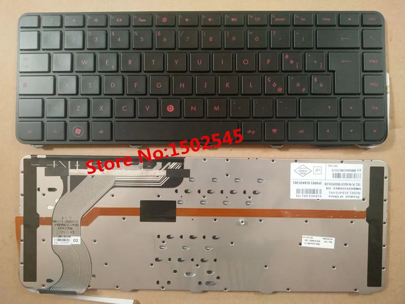 

Free Shipping Brand New Original Laptop Keyboard For HP ENVY 14 ENVY 14-1000 ITA Keyboard 619043-061 With Backlight With Frame