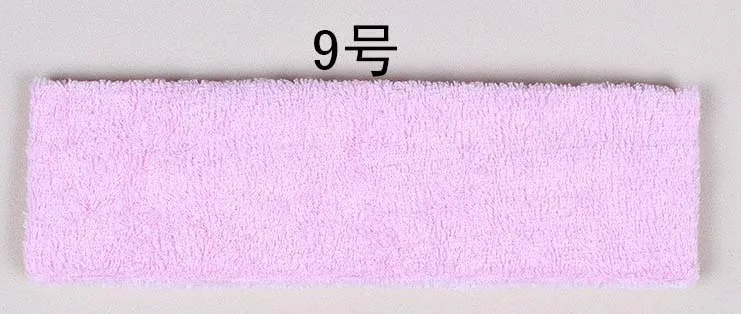 Повязка на голову из хлопка спортивная повязка разных цветов - Цвет: l pink