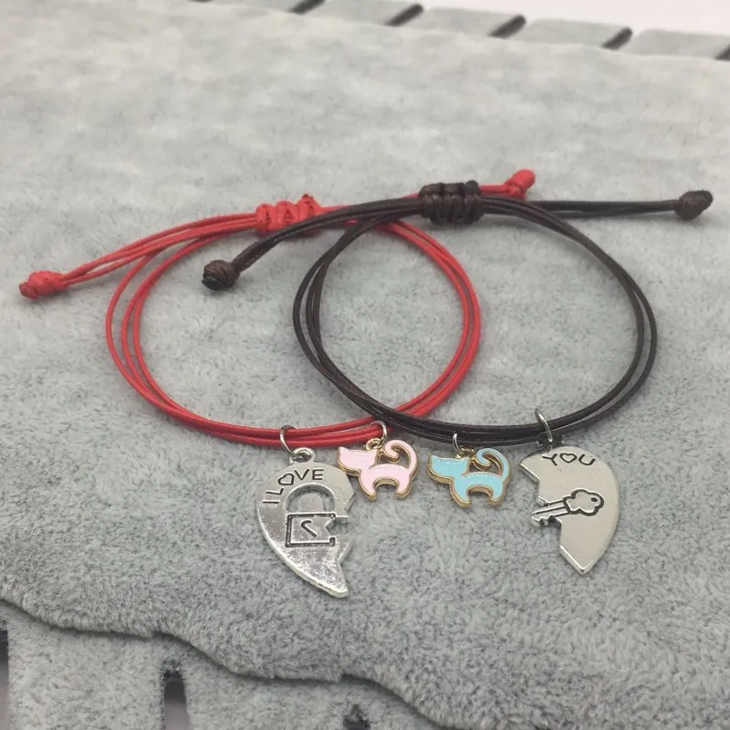 2018-Moda-Para-Bransoletka-Szwy-Serca-Bransoletki-Kobiety-Cute-Cat-Wisiorek-Romantyczne-Walentynki-prezent-dla-Mi