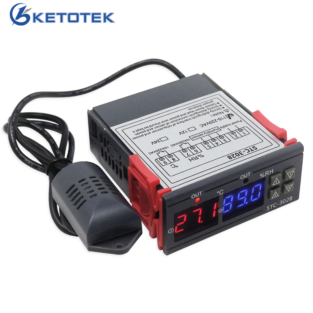 Digital Temperature Controller and Humidity Control Controller Sensor 110v 220v