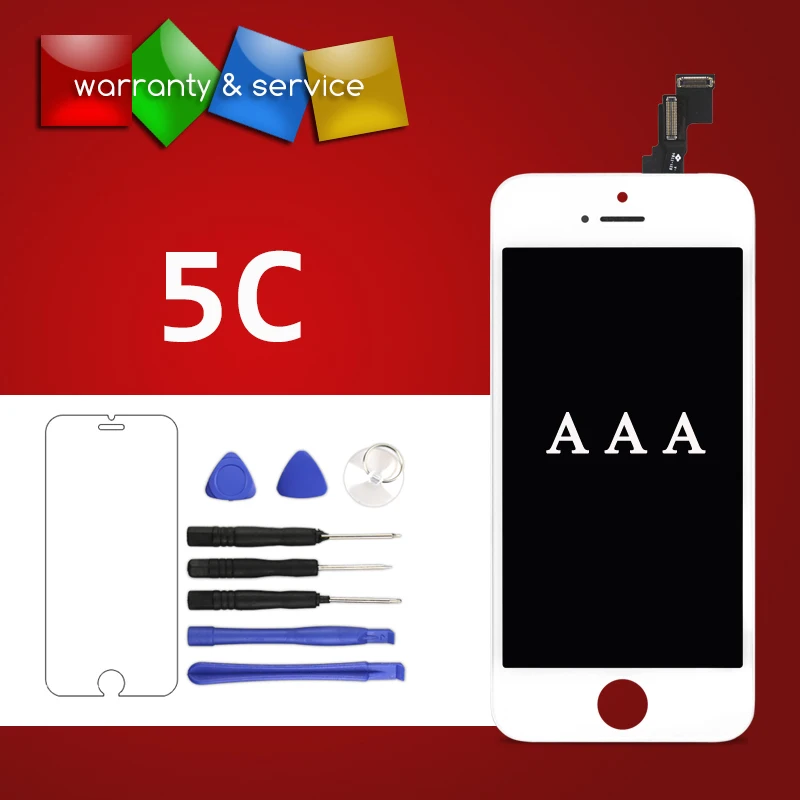 1 шт. класс AAA дисплей для iPhone 5C ЖК сенсорный экран 5c дигитайзер сборка
