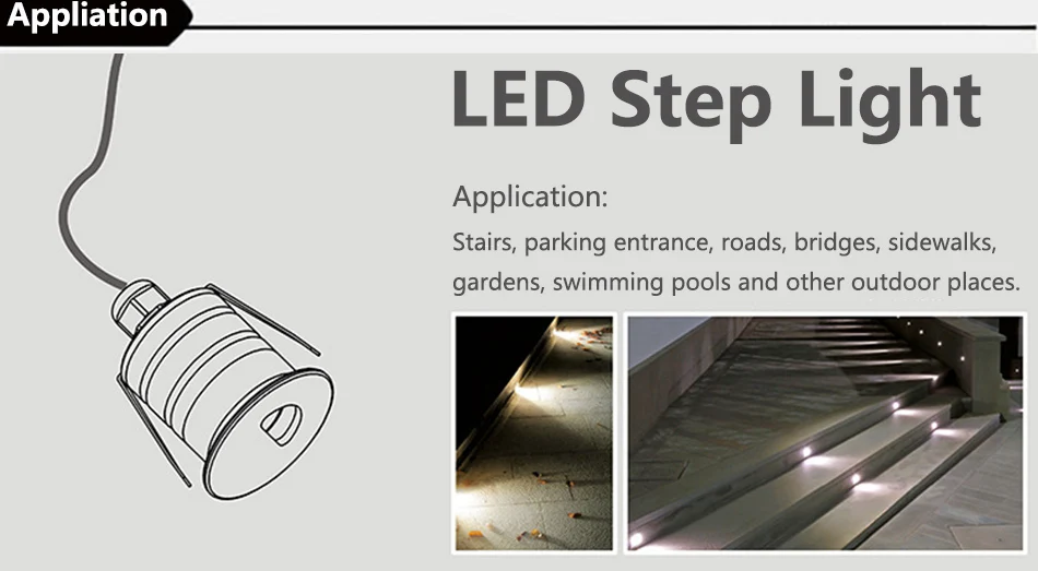 1W Led Step Light 8