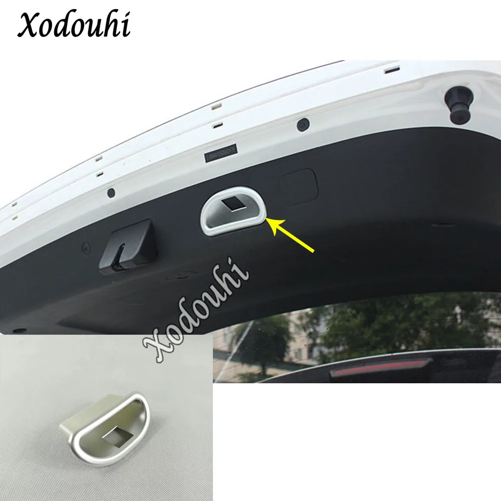 

For Kia Sportage KX5 2019 2020 Car sticker styling door trunk handle bowl switch button trim panel rear back tail parts 1pcs