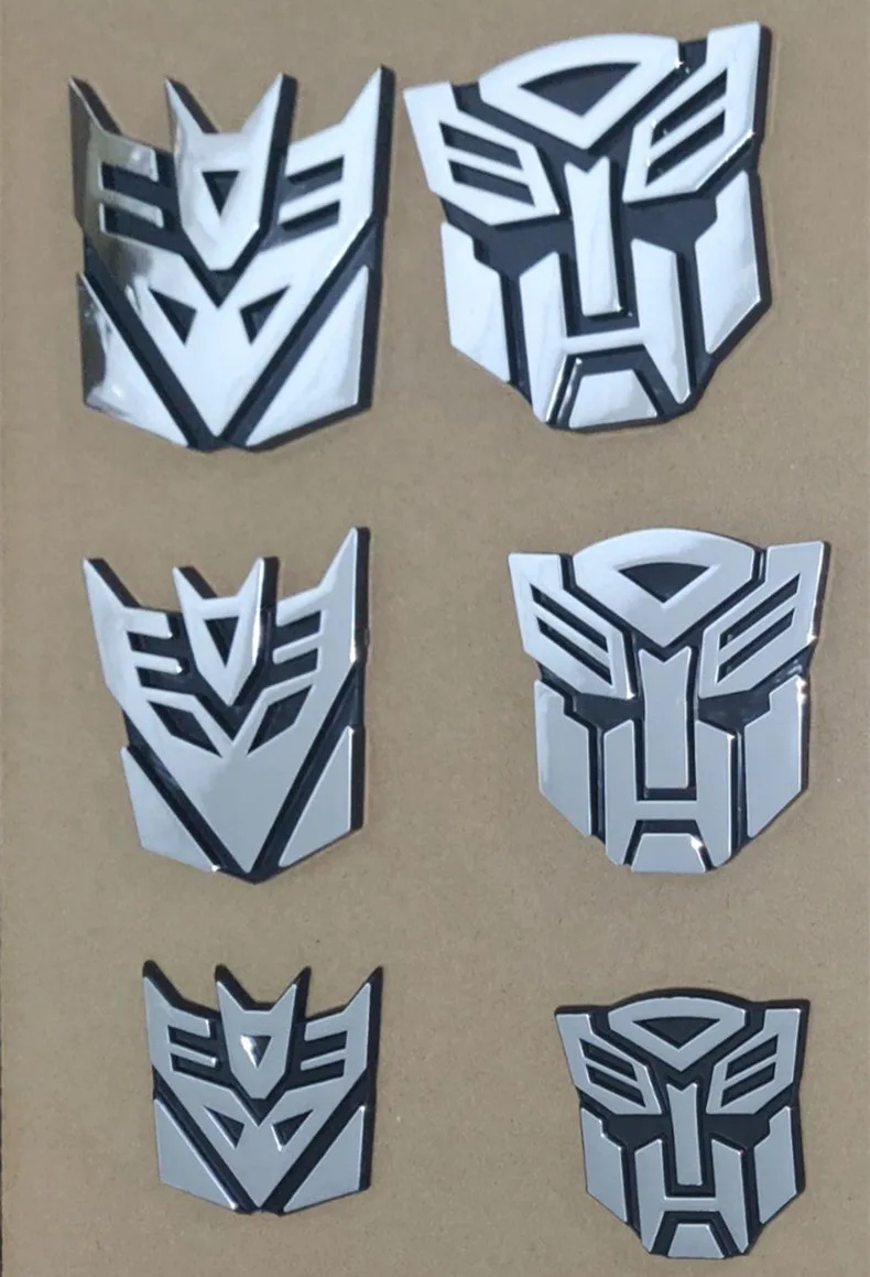 ABS 3d Car Sticker Transformers For Car Auto Logo Window Tail Car Body Decoration Car Styling