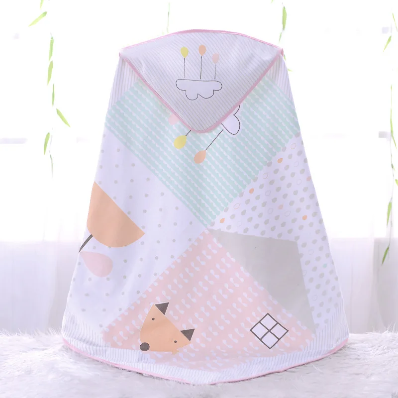 

Skin-friendly Baby Blanket Newborn Girls Boys Swaddle Cotton Hooded Baby Swaddling Blanket Toddler Bath Towel for 0-1 Years Kid