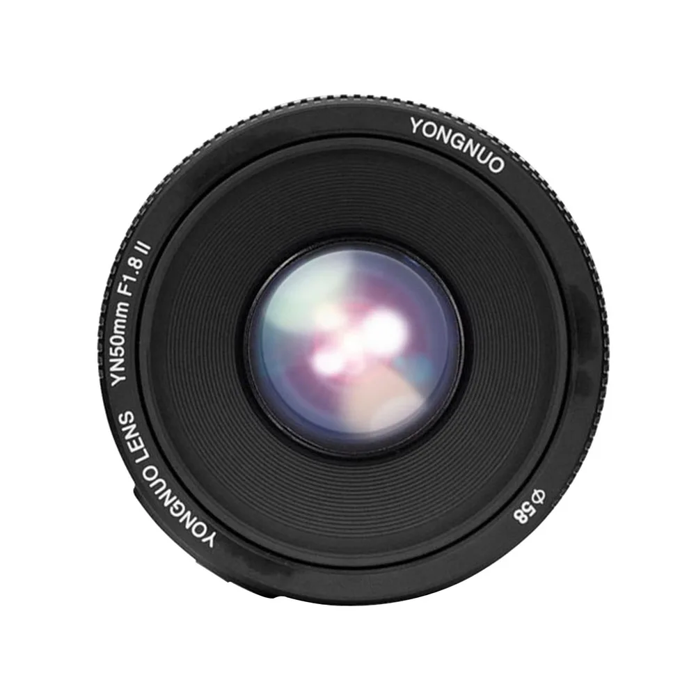 YONGNUO YN50mm F1.8 II большая апертура Авто фокусная линза для Canon боке эффект Объективы фотоаппаратов EOS 70D 5D2 5D3 600D DSLR