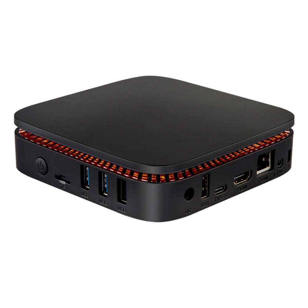 Мини ПК AK1 Apollo Lake Celeron J3455 Windows 10 OS TV BOX 4G/64G четырехъядерный HDMI компьютер Stick мини