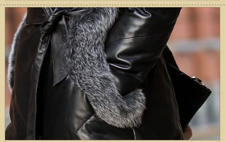 AYUNSUE, новинка, брендовая куртка из натуральной кожи, женские пальто, натуральный Лисий мех, утиный пух, Женская куртка из овчины, большие размеры LX921