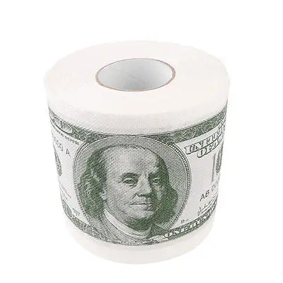 US Money мягкое полотенце для туалетной бумаги рулон ванной денег одежда
