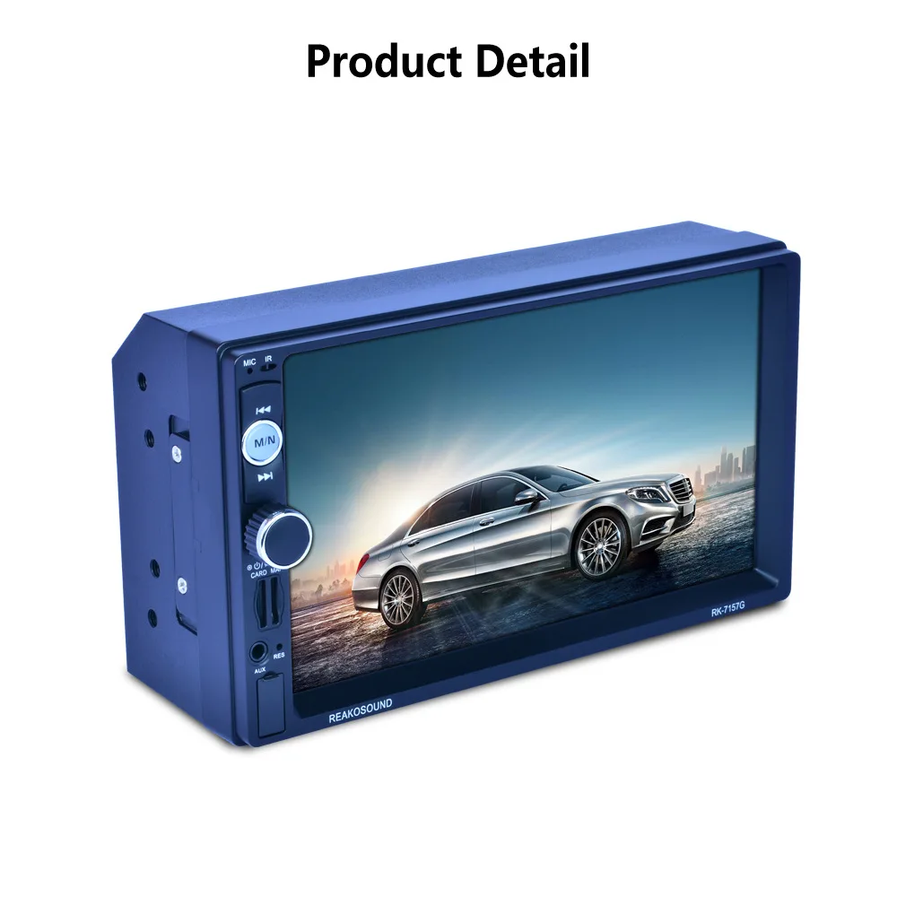 Excellent Car stereo 7157G 7 Inch Double Din Car Radio MP5 Player Touch Screen + Bluetooth + FM/MP5 + USB port /TF card slot + Aux Input 1 Excellent Car stereo 7157G 7 Inch Double Din Car Radio MP5 Player Touch Screen + Bluetooth + FM/MP5 + USB port /TF card slot + Aux Input 1