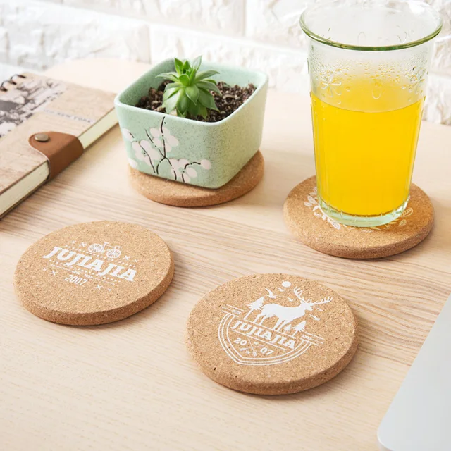 Thickened cork coasters kitchen pan insulation mats anti hot non slip
