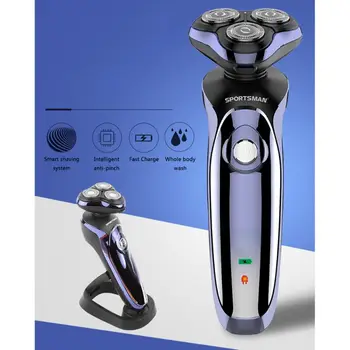 

Men 4D Digital Display Multifunction Electric Shaver Wet and Dry USB Rechargeable Razor Waterproof Beard Shaving Machine