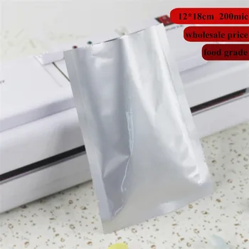 

12*18cm Vacuum Clothes Storage Bags Freezer Food Packaging Aluminum Heat Seal Tea Storage Bag