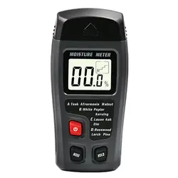 Измерительный ЖК-дисплей детектор 0-99.9% большой инструмент гигрометр Влажность тестер влажный два контакта деревянный измеритель