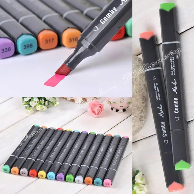 

12 P Colors self-selection set Comby800 Marker Pen commonly used Sketch marker a markers