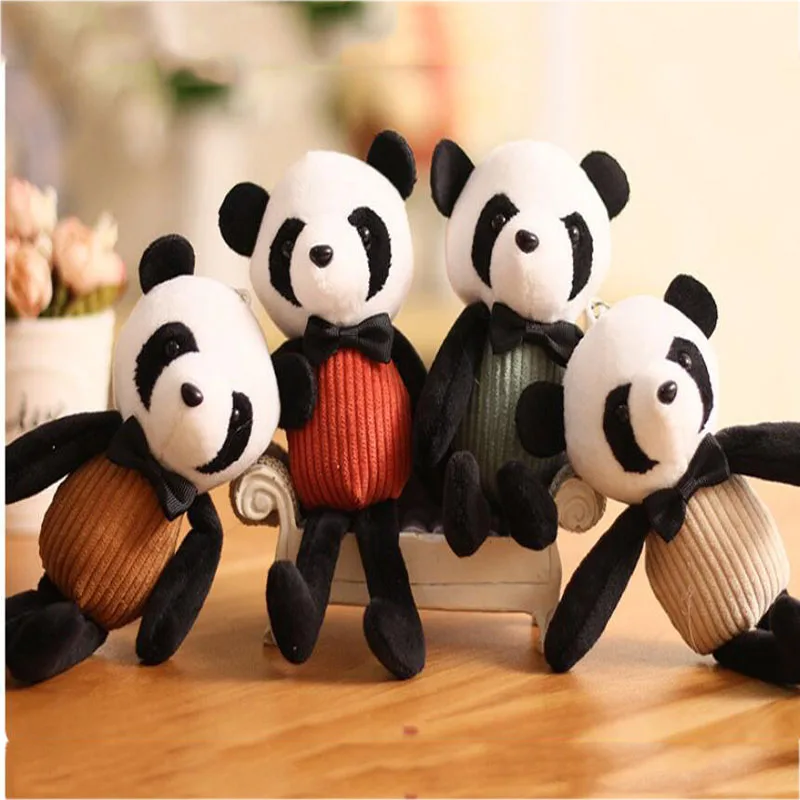 

1PCS Mini Panda Creative Long Leg Panda Pendant Cute National Treasure Keychain Plush Toy Keychain Small Pendant Children Gift