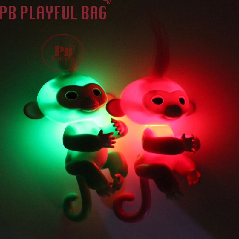 PB sac ludique 10 pièces couleur distribution aléatoire lumière sonnant singes enfants noël meilleur cadeau