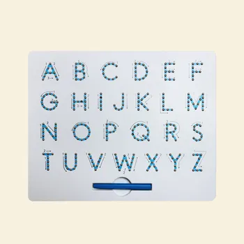 

New Learning Spelling Writing Magnetic Alphabet Letter Tracing Board with Stylus Pen Educational Toy Set for Kids