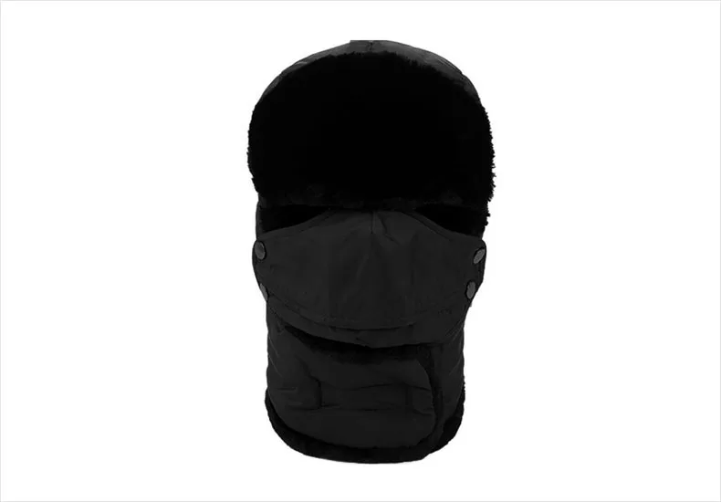 Winter Hat  For Men Women Bomber Hats Thicken Balaclava Cotton Fur Winter Earflap Keep Warm Caps Russian Skull Mask Bomber Hats mens mad bomber hat