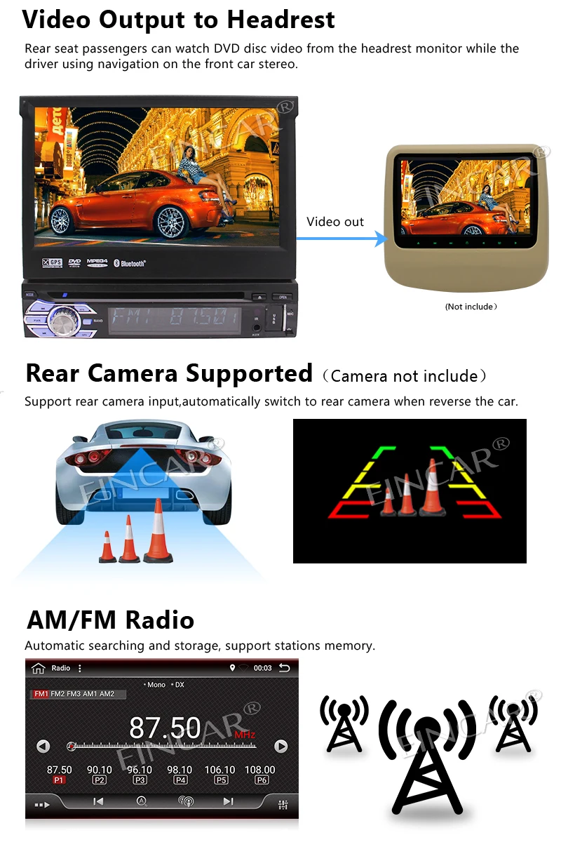 Perfect 1 Din 7 Inch Android 6.0 Car Stereo Radio GPS Navi Player 3G Wifi OBD2 DAB+ 5